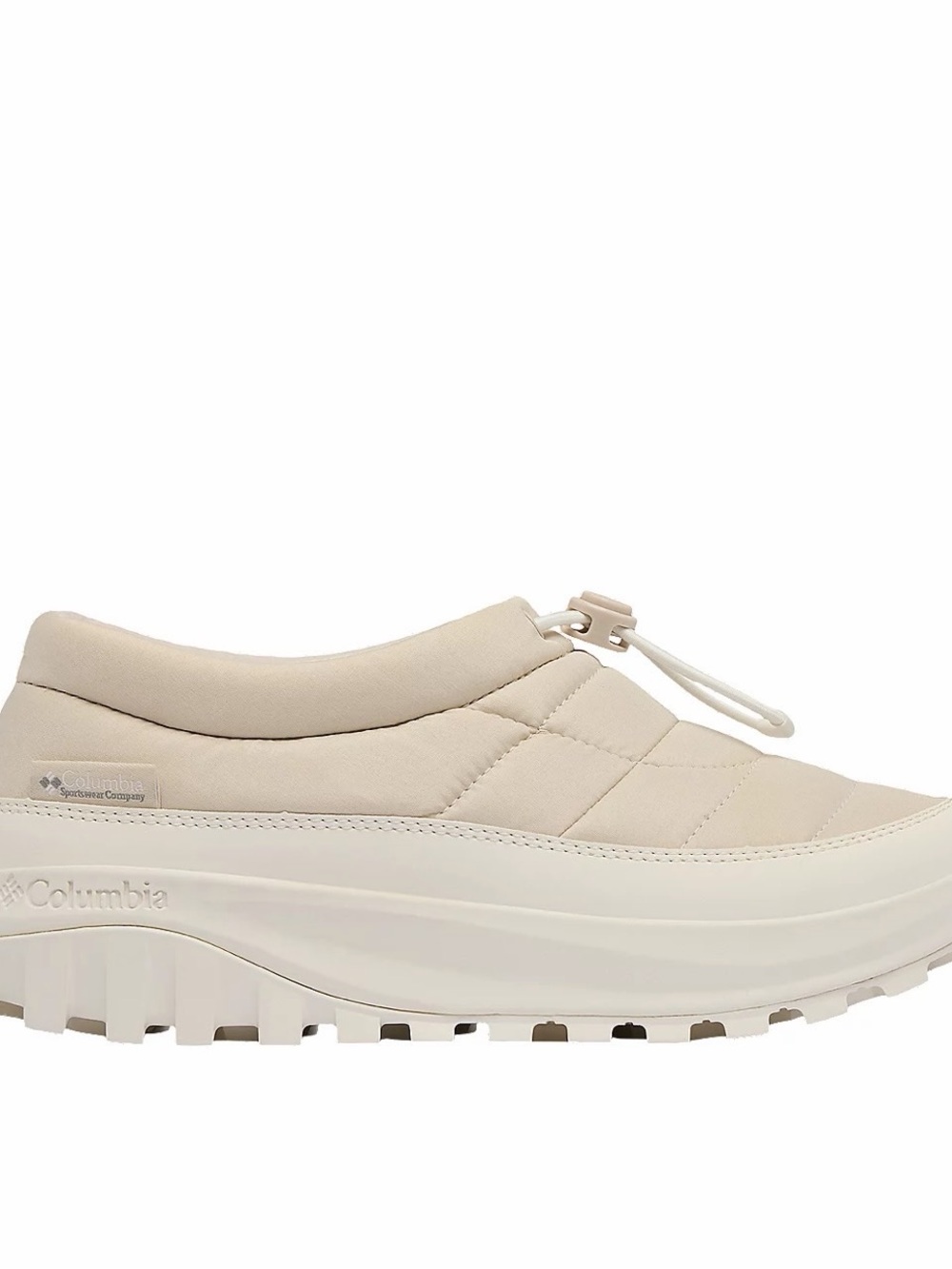 Columbia Women's Cream Quilted Slip-On Mule with Toggle